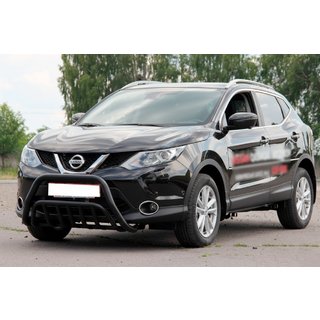 Přední ochranný rám WT002 Black (nerez) Nissan Qashqai 2014–2021 fotografie 2