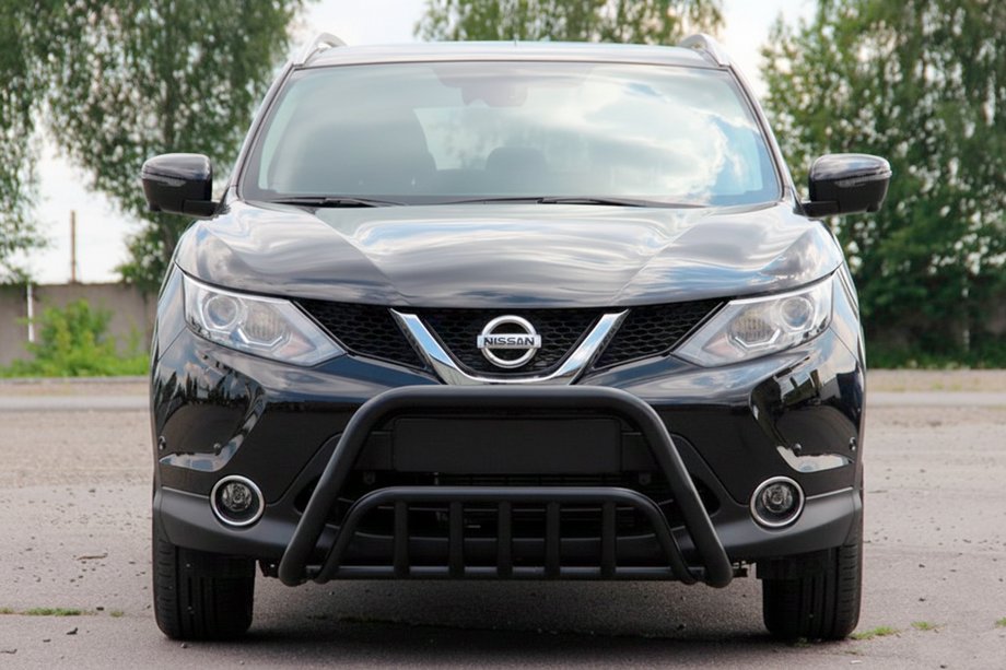 Nissan Qashqai 2014–2021 Přední ochranný rám WT002 Black (nerez) Image