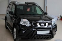 Nissan X-trail T31 2007–2014 Přední ochranný rám WT002 Black (nerez) fotografie 1