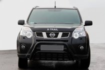 Nissan X-trail T31 2007–2014 Přední ochranný rám WT002 Black (nerez) fotografie 2