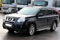 Nissan X-trail T31 2007–2014 Přední ochranný rám WT002 Black (nerez) fotografie 3