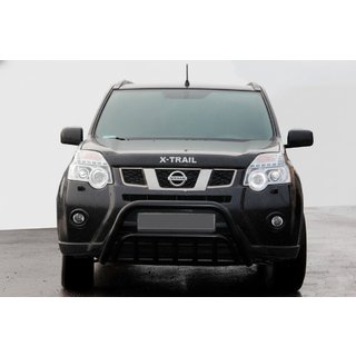 Přední ochranný rám WT002 Black (nerez) Nissan X-trail T31 2007–2014 fotografie 2