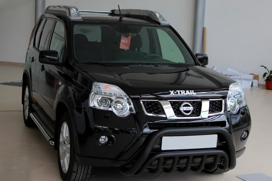 Nissan X-trail T31 2007–2014 Přední ochranný rám WT002 Black (nerez) Image