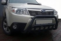 Subaru Forester 2008–2013 Přední ochranný rám WT002 Black (nerez) fotografie 1