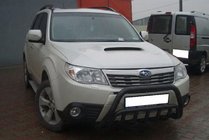 Subaru Forester 2008–2013 Přední ochranný rám WT002 Black (nerez) fotografie 3