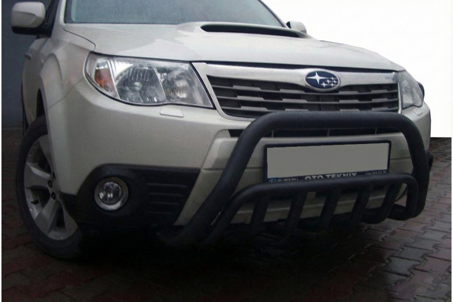 Subaru Forester 2008–2013 Přední ochranný rám WT002 Black (nerez) Image