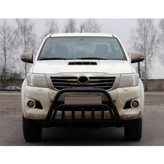 Přední ochranný rám WT002 Black (nerez) Toyota Hilux 2006–2015 fotografie 1