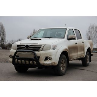 Přední ochranný rám WT002 Black (nerez) Toyota Hilux 2006–2015 fotografie 3