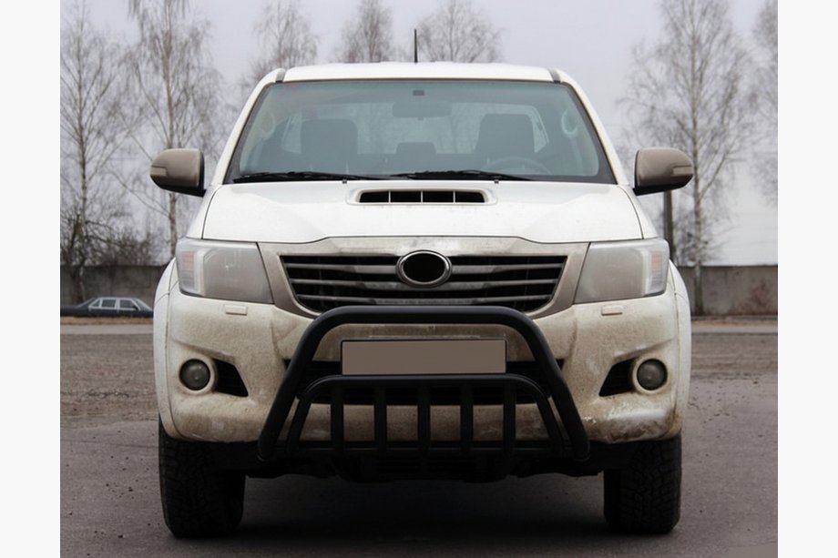 Toyota Hilux 2006–2015 Přední ochranný rám WT002 Black (nerez) Image