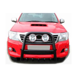 Přední ochranný rám QT007 Black (nerez) Toyota Hilux 2006–2015 fotografie 3