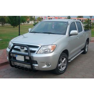 Přední ochranný rám QT007 Black (nerez) Toyota Hilux 2006–2015 fotografie 2