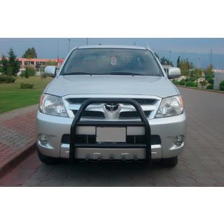 Přední ochranný rám QT007 Black (nerez) Toyota Hilux 2006–2015 fotografie 1