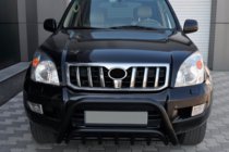 Toyota Land Cruiser Prado 120 2002–2009 Nízký bullbar WT002 Black (nerez) fotografie 1