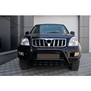 Nízký bullbar WT002 Black (nerez) Toyota Land Cruiser Prado 120 2002–2009 fotografie 2
