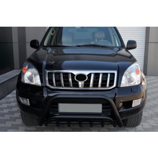 Nízký bullbar WT002 Black (nerez) Toyota Land Cruiser Prado 120 2002–2009 fotografie 1
