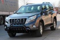 Toyota Land Cruiser Prado 150 2009–2023 Přední ochranný rám WT002 Black (nerez) fotografie 3