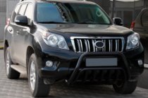 Toyota Land Cruiser Prado 150 2009–2023 Přední ochranný rám WT002 Black (nerez) fotografie 4