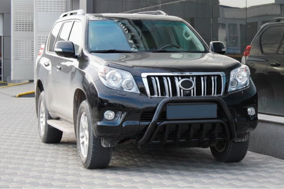 Toyota Land Cruiser Prado 150 2009–2023 Přední ochranný rám WT002 Black (nerez) Image