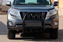 Toyota Land Cruiser Prado 150 2009–2023 Přední ochranný rám (bullbar) QT007 Black (nerez) fotografie 1