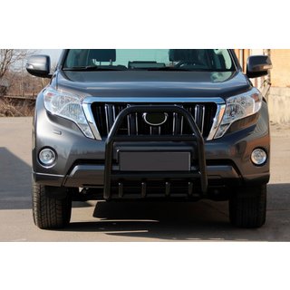 Přední ochranný rám (bullbar) QT007 Black (nerez) Toyota Land Cruiser Prado 150 2009–2023 fotografie 1