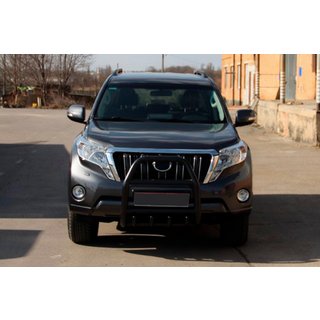 Přední ochranný rám (bullbar) QT007 Black (nerez) Toyota Land Cruiser Prado 150 2009–2023 fotografie 3