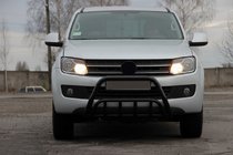 Volkswagen Amarok 2010–2022 Přední ochranný rám WT002 Black (nerez) fotografie 2