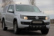 Volkswagen Amarok 2010–2022 Přední ochranný rám WT002 Black (nerez) fotografie 3