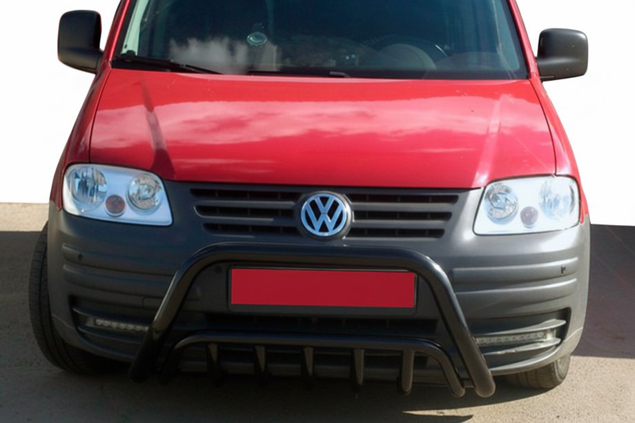 Volkswagen Caddy 2004–2010 Přední ochranný rám WT002 Black (nerez) Image