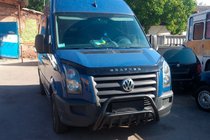 Volkswagen Crafter 2006–2016 Přední ochranný rám WT002 Black (nerez) fotografie 3