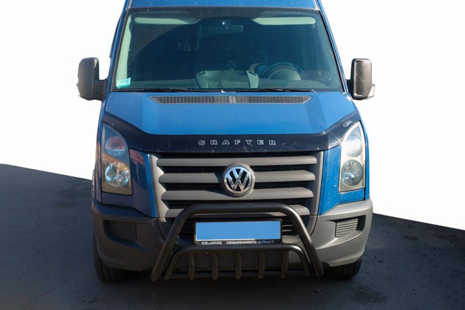 Volkswagen Crafter 2006–2016 Přední ochranný rám WT002 Black (nerez) Image