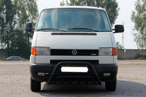 Volkswagen T4 Transporter 1990–2003 Přední ochranný rám (bullbar) WT002 60 mm Black (nerez) fotografie 3