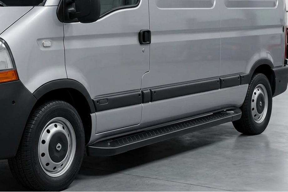 Opel Movano 2004–2010 Boční nášlapy Allmond Black (2 ks, hliník) Image