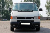 Volkswagen T4 Caravelle/Multivan 1990–2003 Přední ochranný rám WT002 Black (nerez) fotografie 3