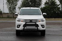 Toyota Hilux 2015– Přední ochranný rám QT008 Black (nerez) fotografie 2
