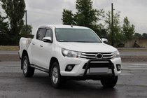 Toyota Hilux 2015– Přední ochranný rám QT008 Black (nerez) fotografie 1