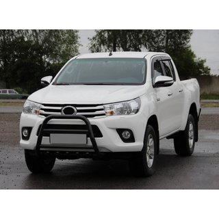 Přední ochranný rám QT008 Black (nerez) Toyota Hilux 2015– fotografie 3