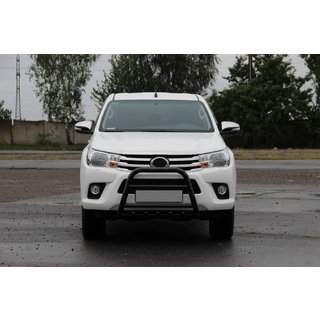 Přední ochranný rám QT008 Black (nerez) Toyota Hilux 2015– fotografie 2