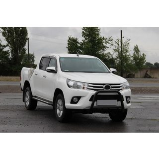 Přední ochranný rám QT008 Black (nerez) Toyota Hilux 2015– fotografie 1