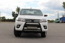 Toyota Hilux 2015– Přední ochranný rám WT010 Black (nerez) fotografie 2