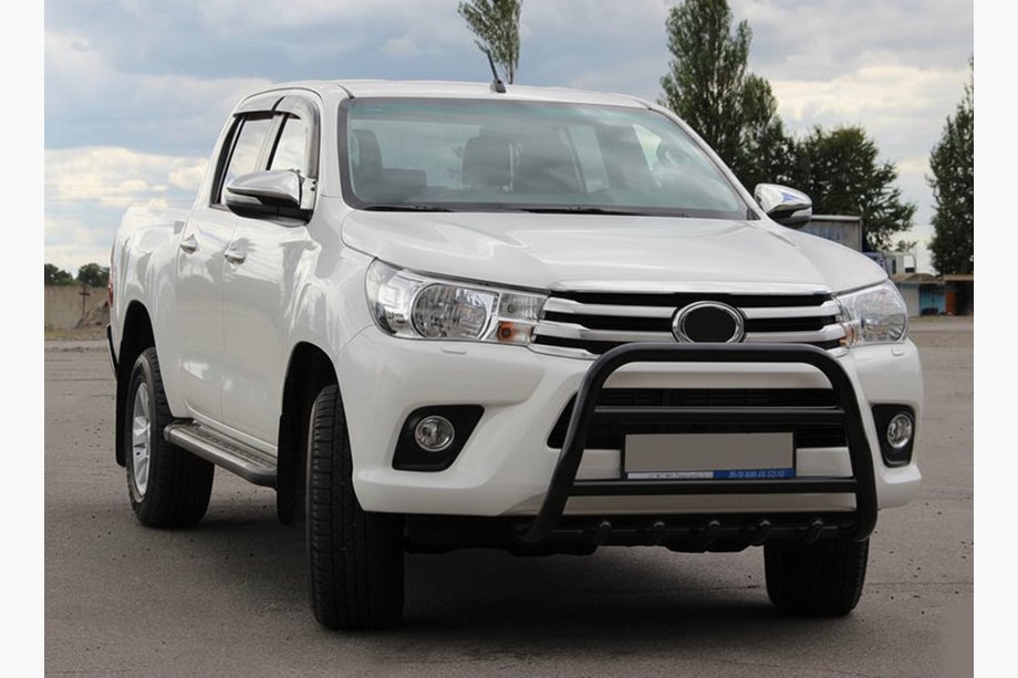 Toyota Hilux 2015– Přední ochranný rám WT010 Black (nerez) Image
