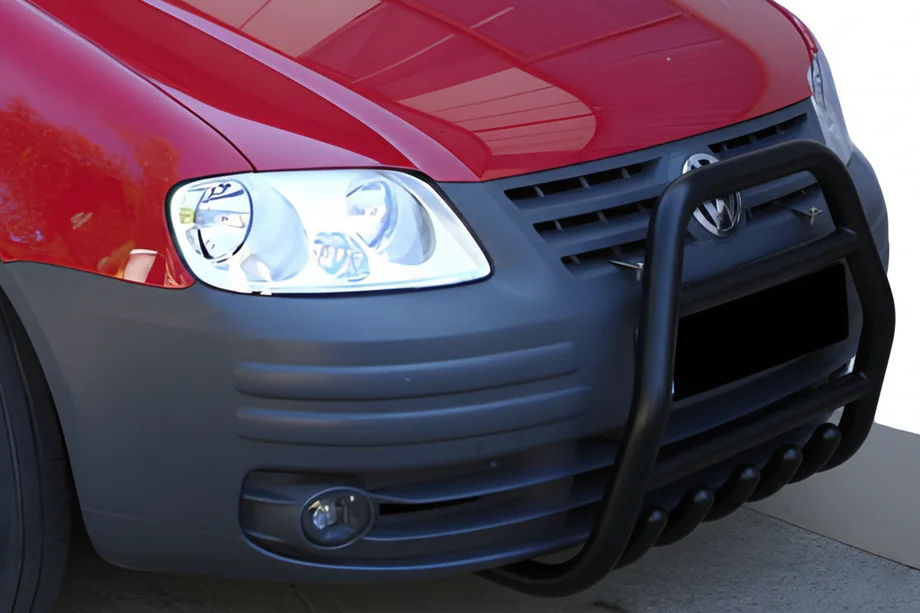 Volkswagen Caddy 2004–2010 Přední ochranný rám (bullbar) QT007 Black (nerez) Image