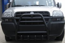 Fiat Doblo I 2001–2005 Přední ochranný rám QT007 Black (nerez) fotografie 1