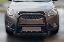 SsangYong Korando 2010–2019 Přední ochranný rám (bullbar) F1-40 Black (nerez) fotografie 2