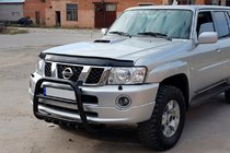 Nissan Patrol Y61 1997–2011 Přední ochranný rám (bullbar) QT007 Black (nerez) fotografie 2