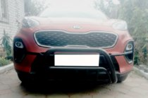 Kia Sportage 2015–2021 Přední ochranný rám WT002 Black (nerez) fotografie 1