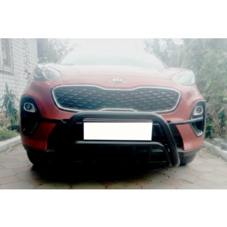 Přední ochranný rám WT002 Black (nerez) Kia Sportage 2015–2021