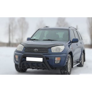 Přední ochranný rám WT002 Black (nerez) Toyota Rav 4 2001–2005 fotografie 2