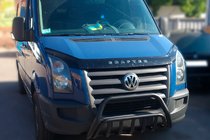 Volkswagen Crafter 2006–2016 Přední ochranný rám WT002 Black (nerez) fotografie 1