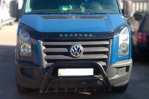 Volkswagen Crafter 2006–2016 Přední ochranný rám WT002 Black (nerez) fotografie 2