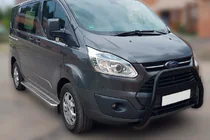 Ford Custom 2013–2022 Přední ochranný rám WT006 F1-55 Black (nerez) fotografie 1